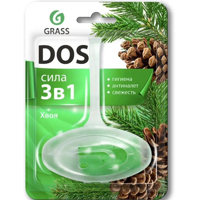 Подвесной блок для унитаза GRASS DOS 3в1 "Хвоя" 125851