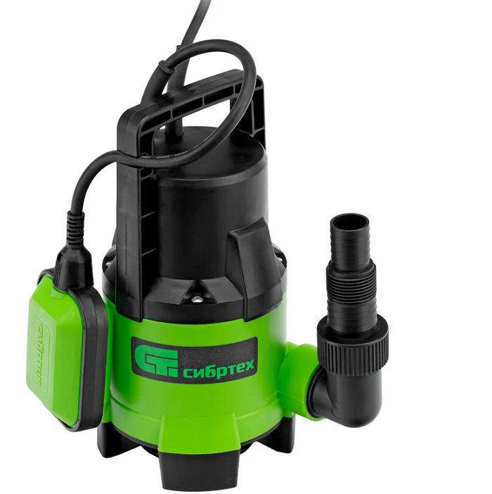 Дренажный насос для грязной воды СИБТЕХ СДН650-35, 650 Вт, напор 8 м, 11000 л/ч