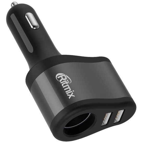 Разветвитель прикуривателя RITMIX RM-4621 Black Grey