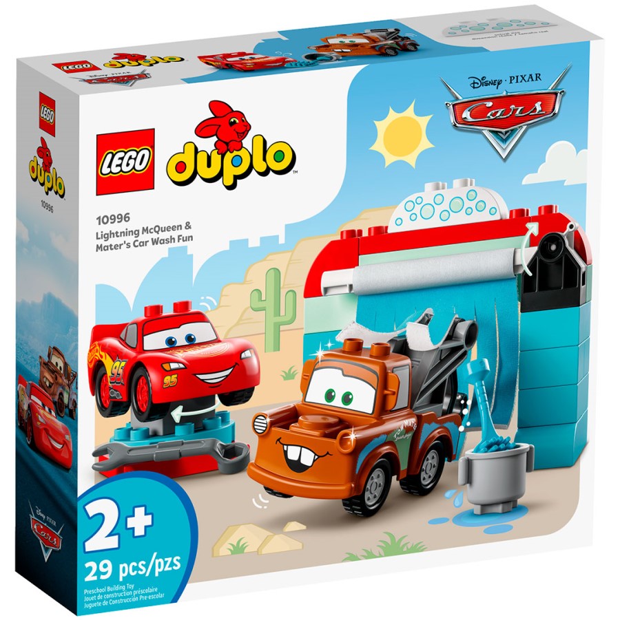 Конструктор LEGO DUPLO 10996 Развлечение на автомойке Молнии Маккуина и Мэтра