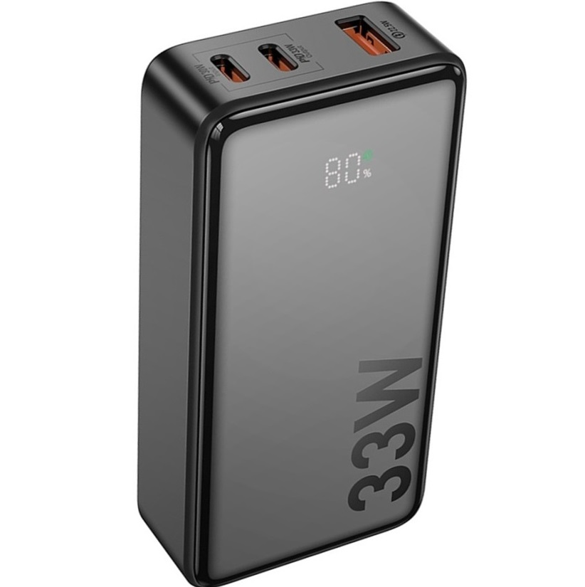 Внешний АКБ HOCO Q27 Jewel, 10000mAh, PD33Вт, 3.0А, цвет: чёрный (1/42)