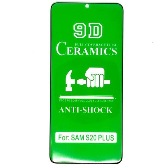 Защитная пленка CERAMIC для Samsung Galaxy S20 Plus противоударная (в техпаке)