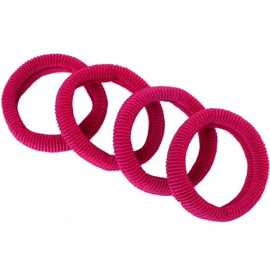 Резинка для волос "Весенняя радость" (набор 4 шт) 6,5 см, малиновый   5065393