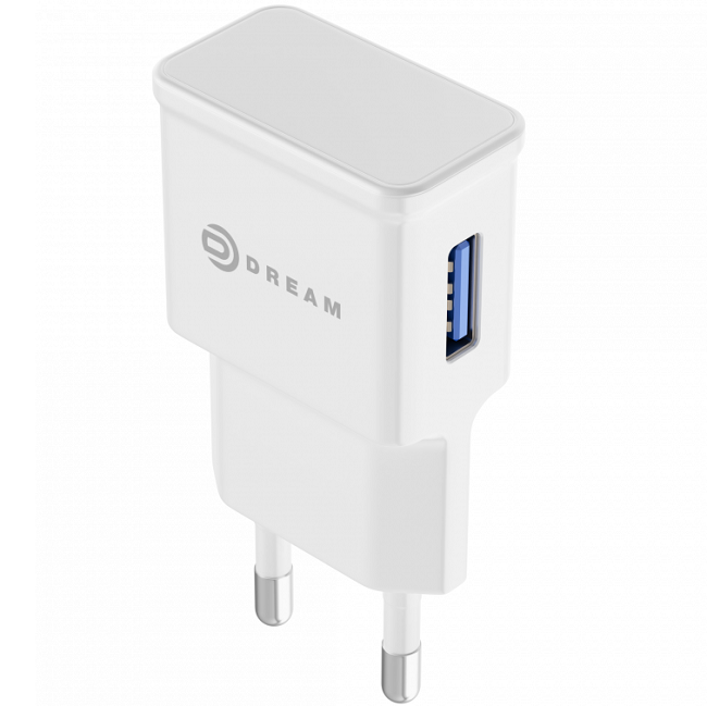 Сетевое ЗУ 1USB 2.4A DREAM A5 белое
