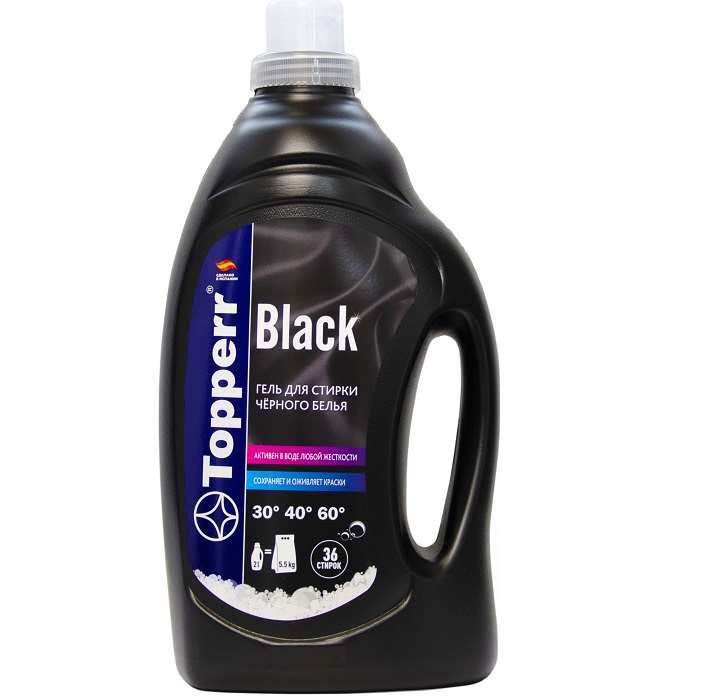 Гель-концентрат для стирки черного белья TOPPERR A1615, Black, 2000мл