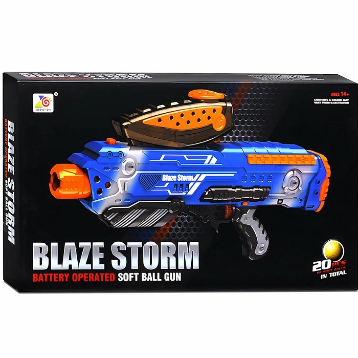 Бластер "Наступление №2" с мягкими шариками, в коробке УТМ01485112