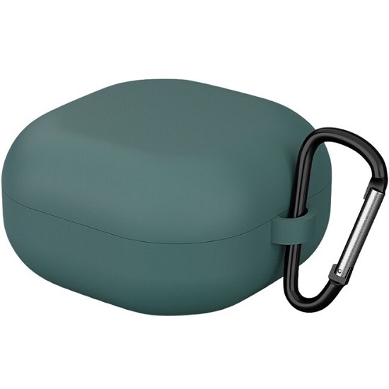 Силиконовый чехол для Samsung Galaxy Buds 2, Live, FE, Pro, темно-зеленый