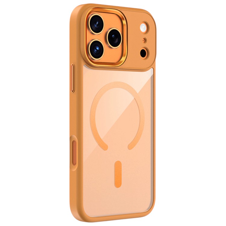 Задняя накладка KEEPHONE ARMOR GRIP MAGSEFE CLEAR CASE для iPhone 17 PRO MAX (ORANGE)