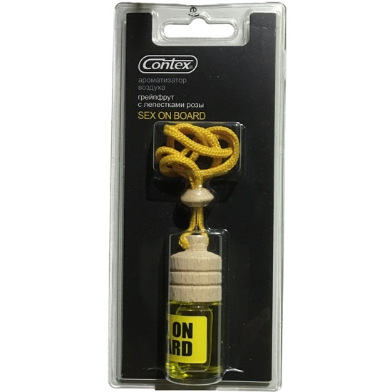 Ароматизатор CONTEX ORG SEX ON BOARD аромат розы с цитрусовыми нотами, флакон с деревянной крышкой (блистер)