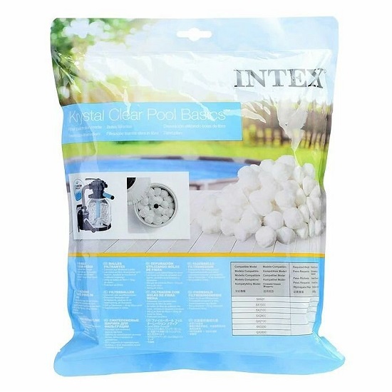 Наполнитель Fiber Ball для песчаных фильтров INTEX 29045, (эквивалент 18кг песка)