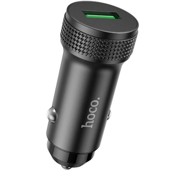 Авто ЗУ 1USB 3A HOCO Z49A Level , чёрный