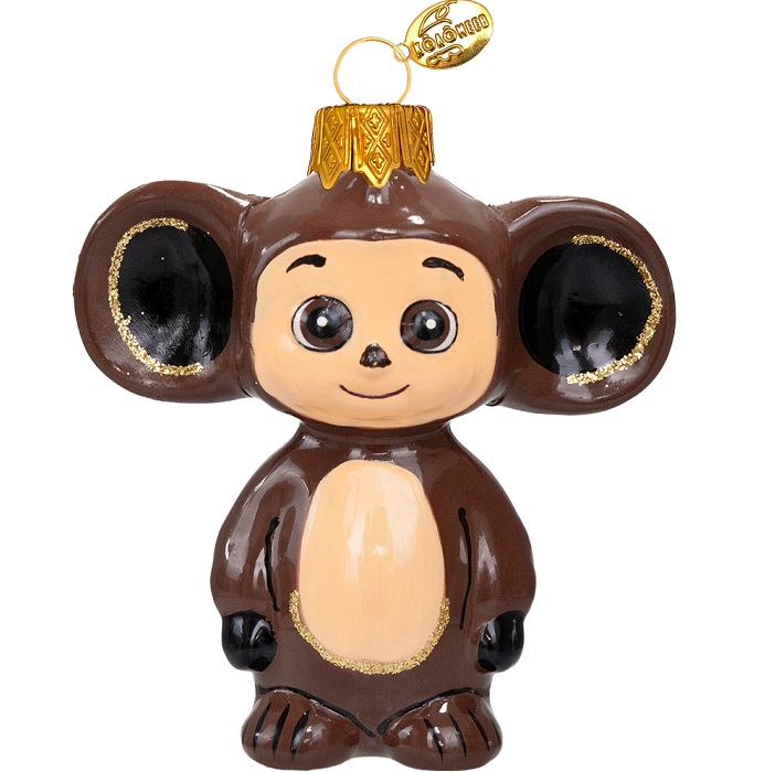 Ёлочное украшение "Чебурашка", в подарочной упаковке, h-9 см, ФУ4-2212/1