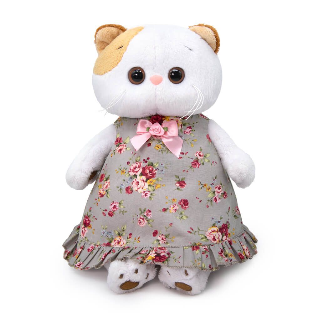 Мягкая игрушка Кошечка Ли-Ли в платье с розами, 27 см (LK27-107)