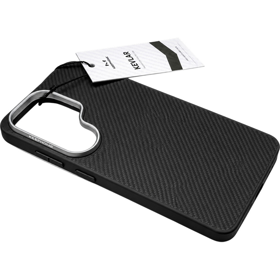Задняя накладка KEEPHONE KEVILAR MARCUS MAGSAFE CASE для Samsung Galaxy S26 ULTRA, BLACK