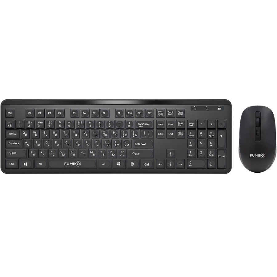 Клавиатура+мышь БП FUMIKO OFFICE SET черный