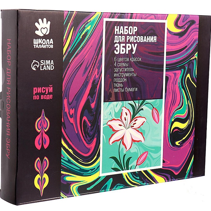 Рисование на воде: эбру «Цветочный сад» 4613260