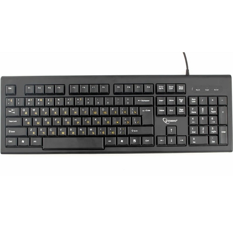 Клавиатура GEMBIRD KB-8354U-BL черная, USB