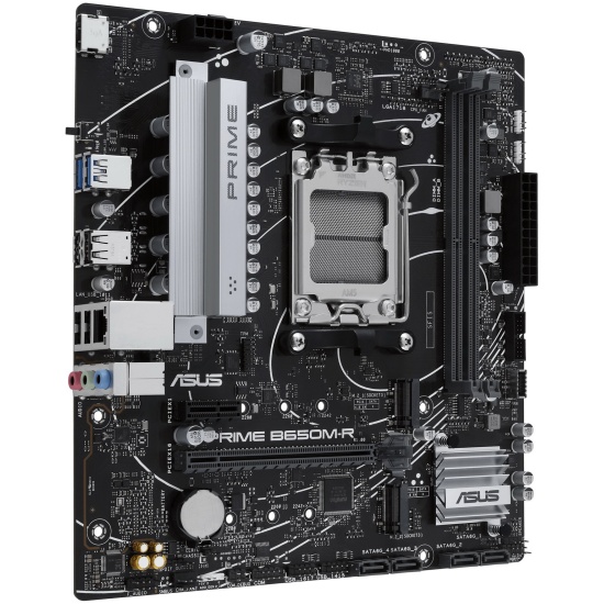 Материнская плата ASUS PRIME B650M-R, Socket AM5, B650, 2*DDR5, HDMI, 4xSATA 6+ RAID, 2xM2,  USB 3.2, USB 2.0, mATX; 90MB1H30-M0EAY0