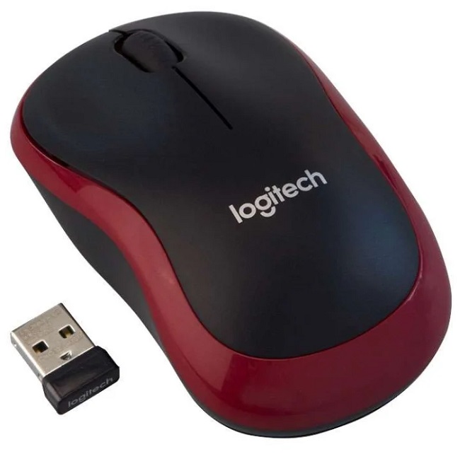 Мышь БП LOGITECH M185 Red