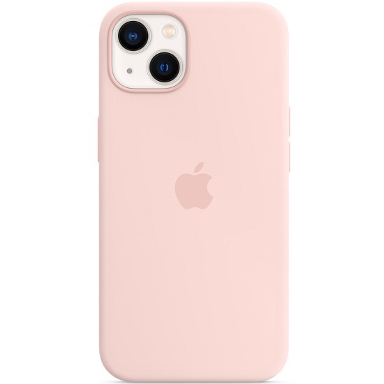 Силиконовый чехол SILICONE CASE для iPhone 13 Ghalk Pink (MagSafe + анимация NFC) c LOGO