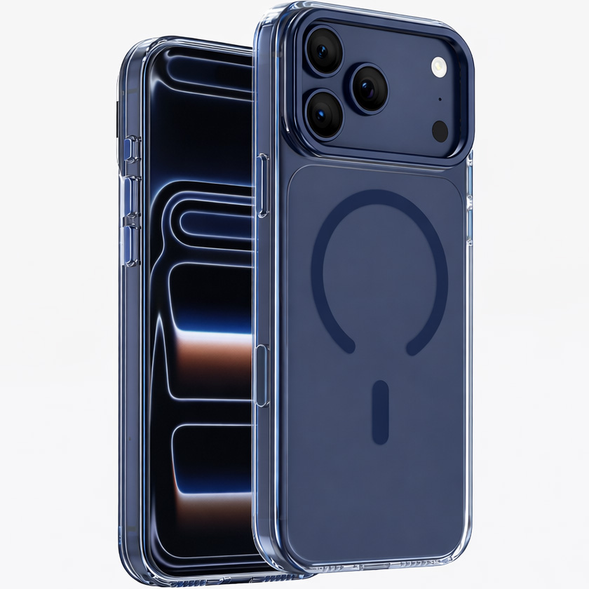 Задняя накладка KEEPHONE MAGICAM MagSafe Case с окном для камеры для iPhone 17 Pro Max, синий
