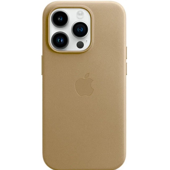 Задняя накладка LEATHER CASE для iPhone 16 PRO Золотой (с АНИМАЦИЕЙ)