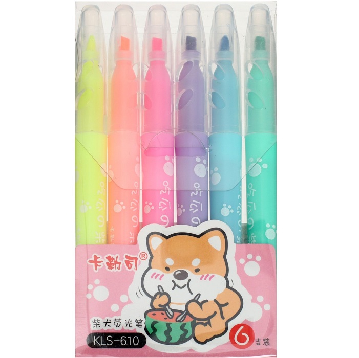 Фломастеры 6 цветов, на блистере, вентилируемый колпачок 5087813