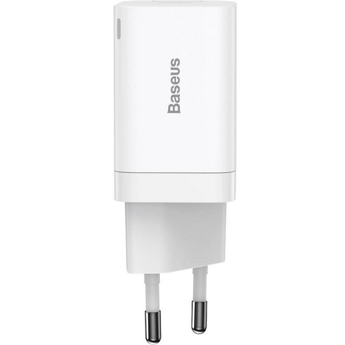 Сетевое ЗУ 1USB/1Type-C BASEUS 30W Si Pro Quick Charger (CCSUPP-E02) белый
