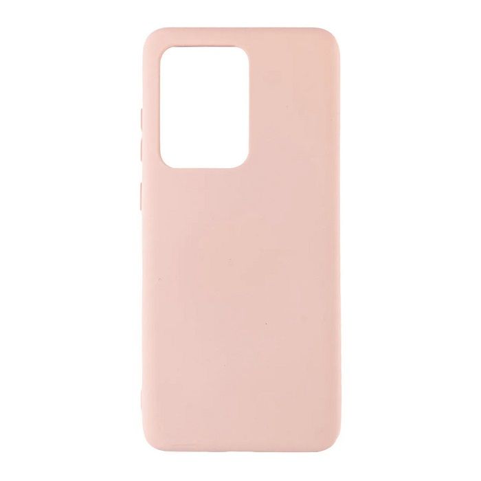 Cиликоновый чехол NONAME для Samsung Galaxy S20 Ultra (Розовое золото), матовый