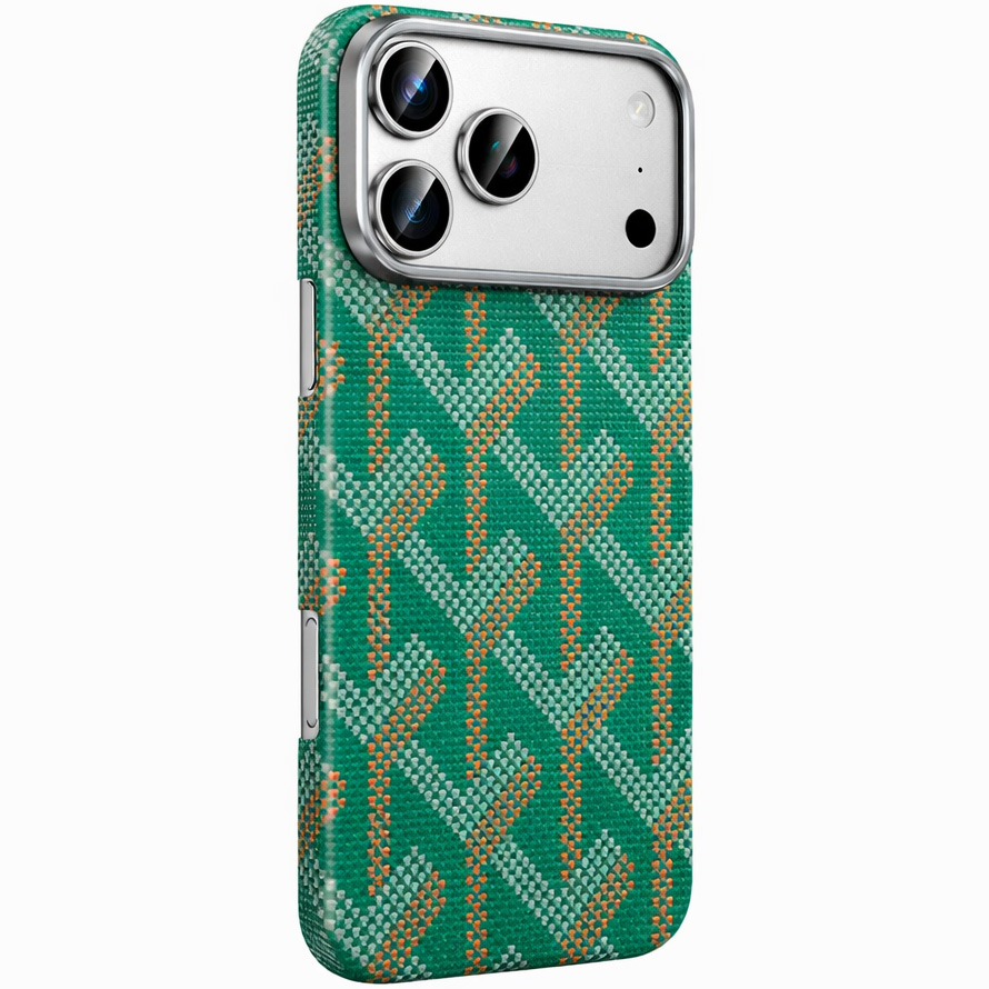 Задняя накладка KEEPHONE KEVILAR PRAGUE MAGSAFE CASE для iPhone 17 PRO MAX, MOSS