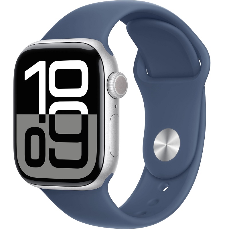 Часы Apple Watch Series 10 GPS, 46 мм,Silver , Sport Band