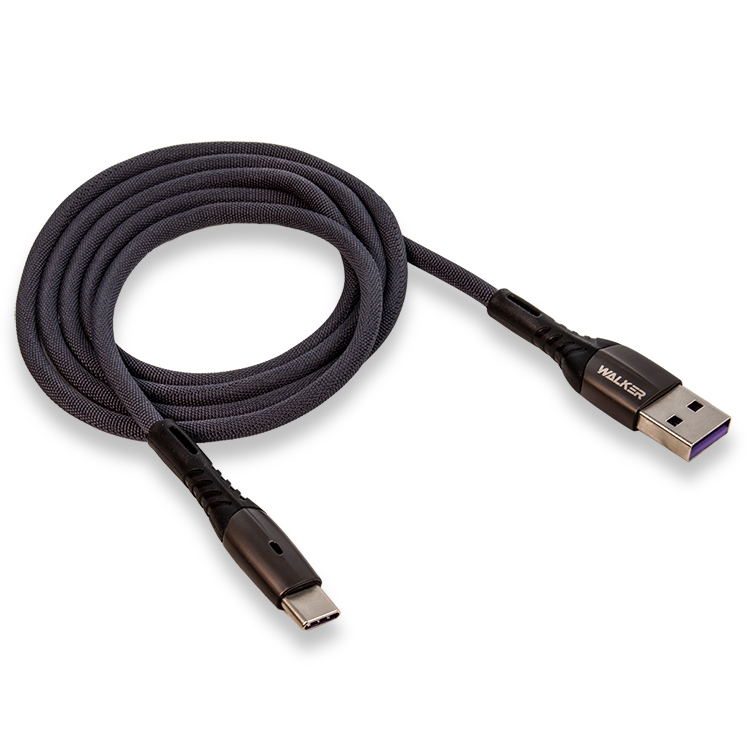 Кабель USB <--> Type-C  1.0м WALKER C920 серый