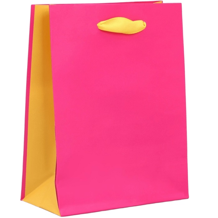 Пакет двухцветный «Жёлтый-розовый», S 12 х 15 х 5.5 см 9612653