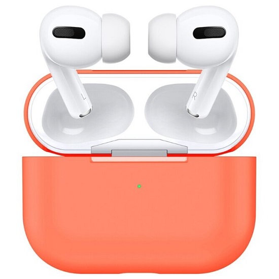 Силиконовый чехол ISA для AirPods Pro 2 Split Orange #9