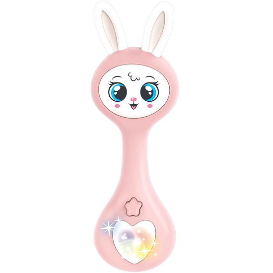 Музыкальная игрушка «Любимый зайчик», звук, свет, цвет розовый