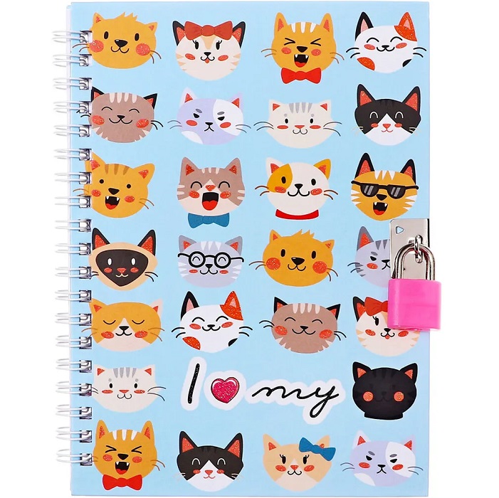 Записная книжка подарочная, 45 листов, Котики (17,8х13см) 10549437