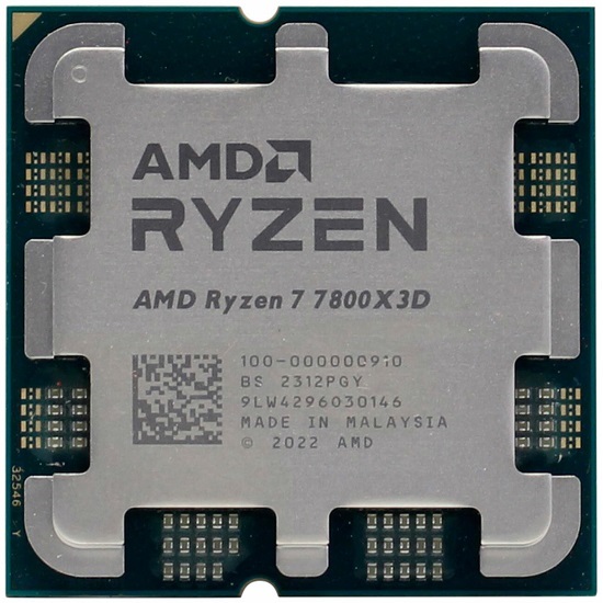 Процессор AMD RYZEN X8 7800X3D S AM5 OEM 120W 4.2-5.0Ghz 100-000000910