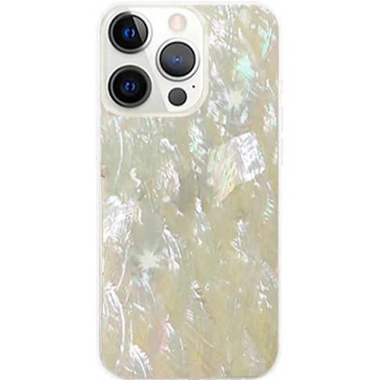 Задняя накладка K-DOO SEASHELL для iPhone 12 прозр. корп (белый)