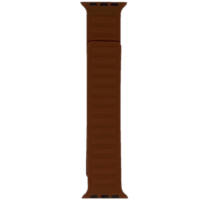 Силиконовый ремешок для Apple Watch 38/40mm магнитный, коричневый (S)