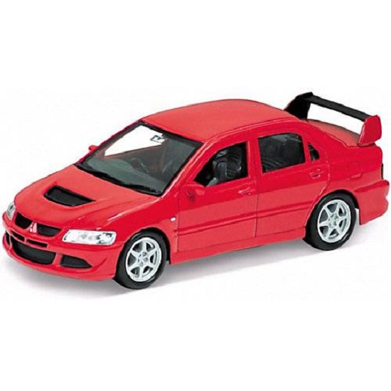 Машинка WELLY 1:38 Mitsubishi Lancer EVO VIII, пруж. мех., цвет в асс. 42338W