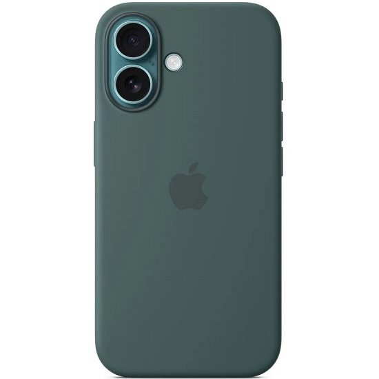 Силиконовый чехол SILICONE CASE MagSafe для iPhone 16 Pro (4. Acua) (с АНИМАЦИЕЙ)