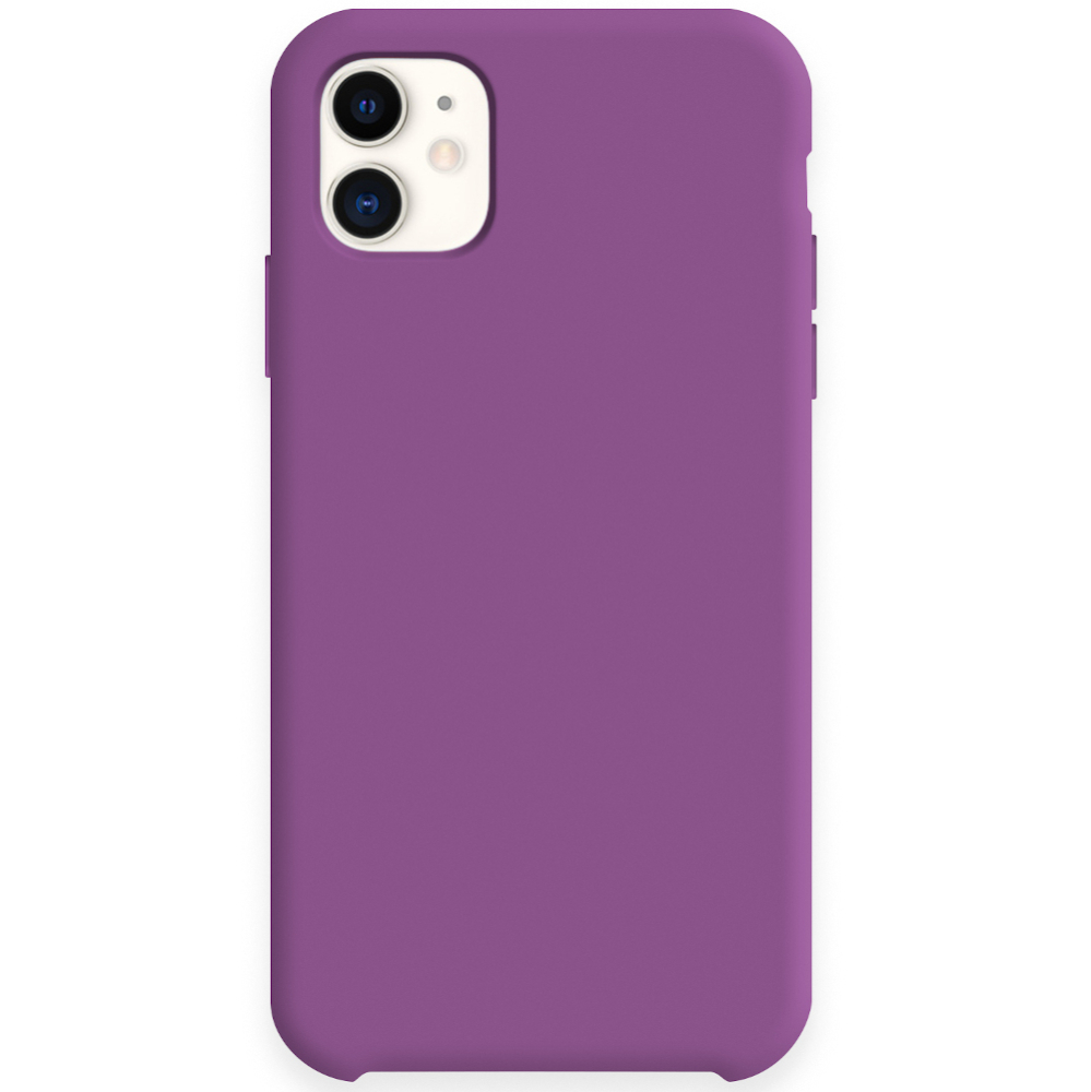 Силиконовый чехол SILICONE CASE для iPhone 11, №45 фиолетовый