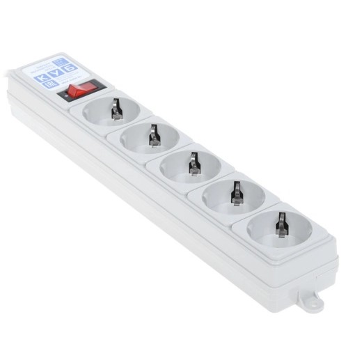 Сетевой фильтр  1.9м POWERCUBE SPG-B-6Ext 5 розеток, серый (коробка)