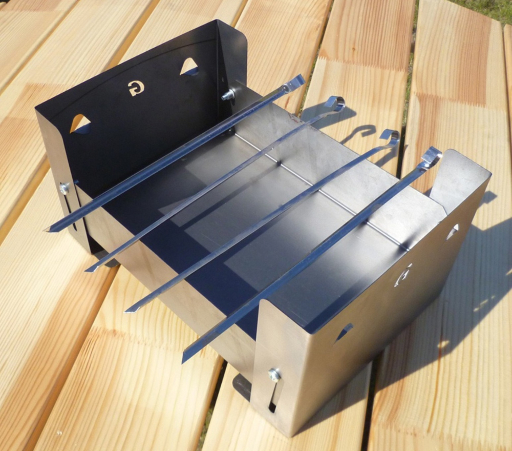 Мангал Grillkoff трансформер, рабочая поверхность решетки 250 х 360 мм   3474729