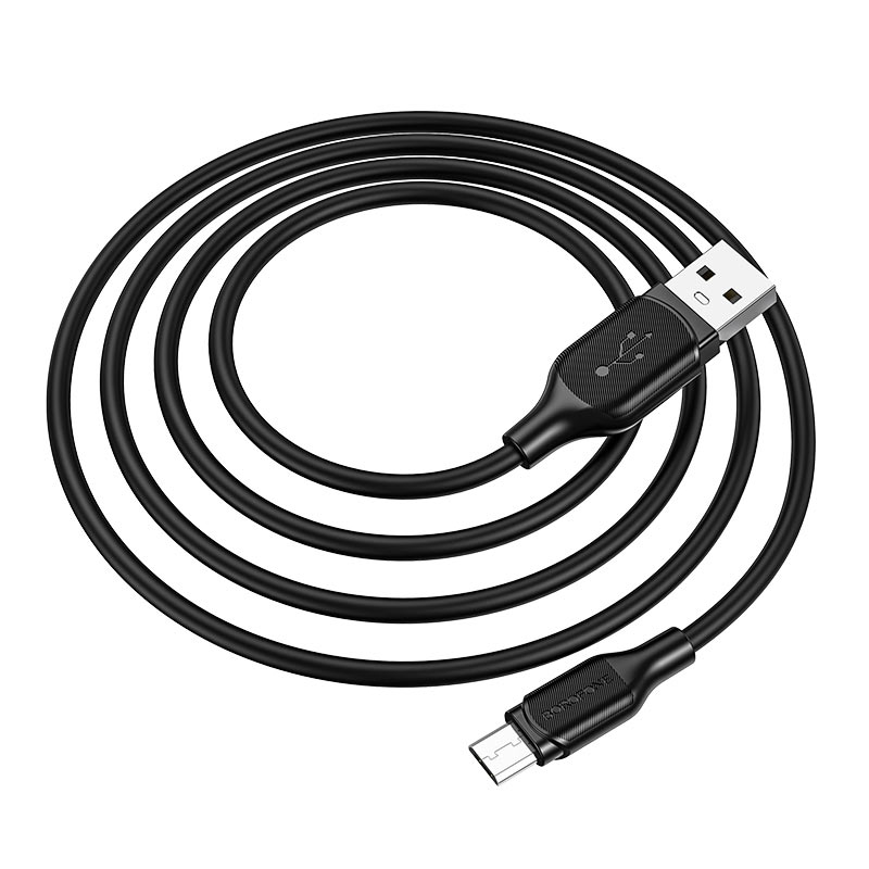 Кабель USB <--> microUSB  1.0м BOROFONE BX42 Encore чёрный