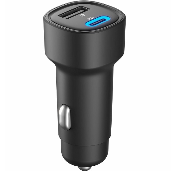 Авто ЗУ 1USB/1Type-C 5.4A OLMIO черное, 48W