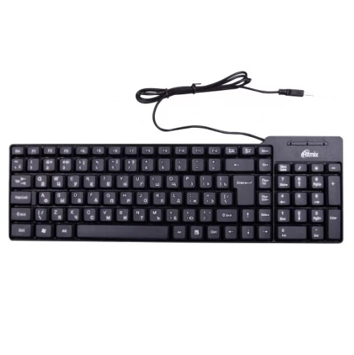 Клавиатура RITMIX RKB-100 черная, USB