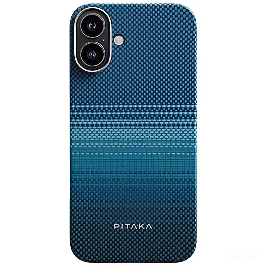 Задняя накладка PITAKA Moonrise Tactile Woven case Sunset для iPhone 16