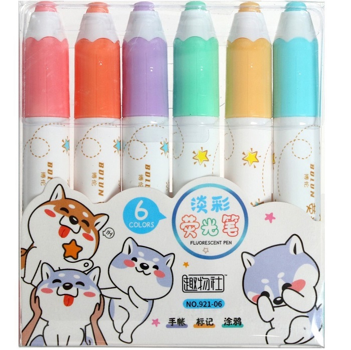 Фломастеры 6 цветов в блистере, вентилируемый колпачок 5087812