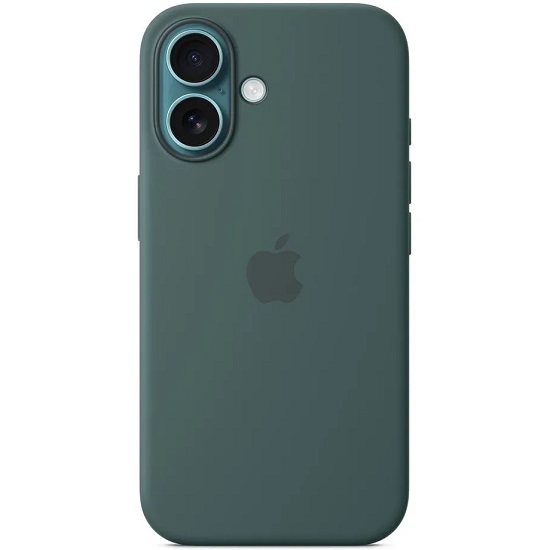 Силиконовый чехол SILICONE CASE MagSafe для iPhone 16 (4. Acua) (с АНИМАЦИЕЙ)
